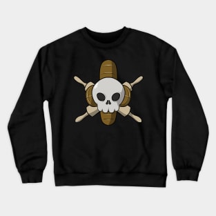 Bakers crew Jolly Roger pirate flag (no caption) Crewneck Sweatshirt